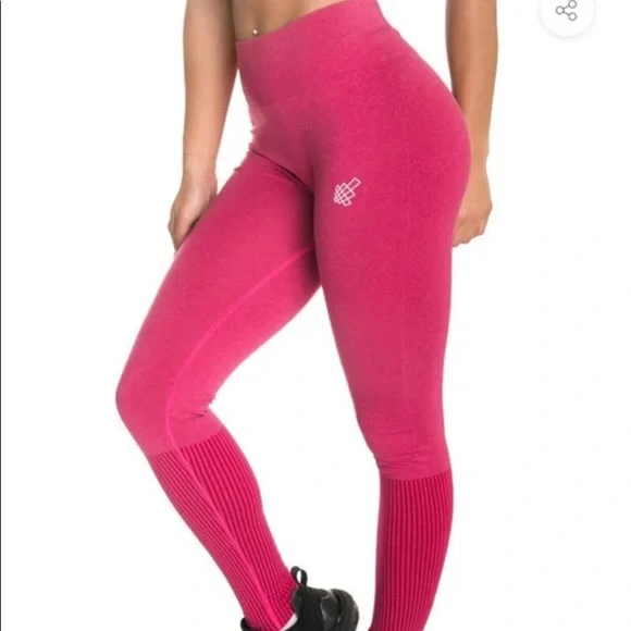 Jed North Seamless Pink Leggings XS F2 G22 - Picture 1 of 6